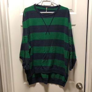 Oversized Rugby stripe Lightweight sweater